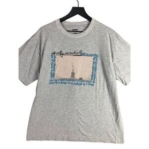 Uniqlo UT Andy Warhol All is Pretty Gray T-Shirt Short Sleeve Mens Medium Crew